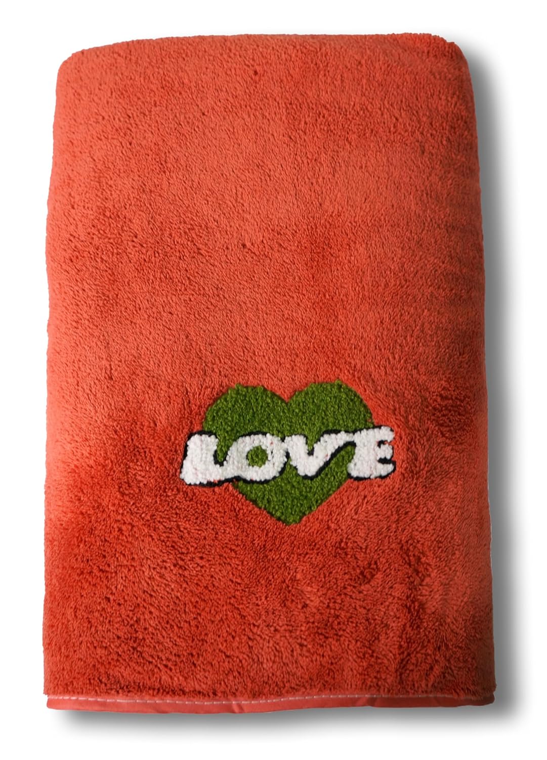 Maxoshine Microfiber Large Size Towels Bath 450 Gsm | Soft Fluffy Coral Fleece Bathing Towel With Hook Quick Dry Super Absorbent Bath Towel (Red)
