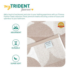 Mytrident Bath Towel 600 Gsm | 100% Cotton Fashion Bath Large Size Towel Ultra Soft, Super Absorbent, Luxurious, Amazingly Plush (Cashmere)
