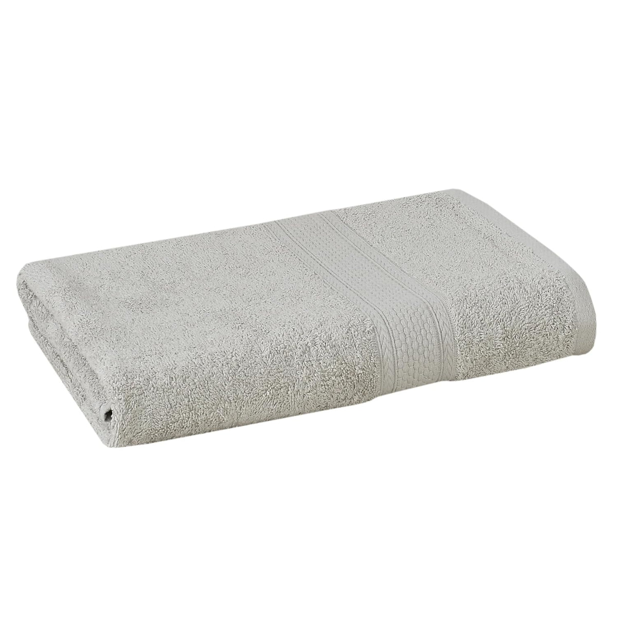 Fresh From Loom Luxury Edition Egyptian 100% Pure Cotton Bath Towel 600 Gsm | High Water Heavy Soft Dual Stitched Bath Towel (Light Grey)