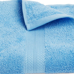 Spaces 100% Cotton Bath Towel 500 Gsm | High Absorbency Easy Care Soft Feel Cotton Bath Towels (Light Blue)