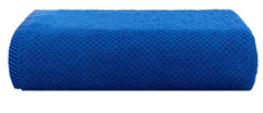 Casa Copenhagen Egyptian Cotton Waffle Large Size Bath Towel 500 Gsm (Electric Blue)