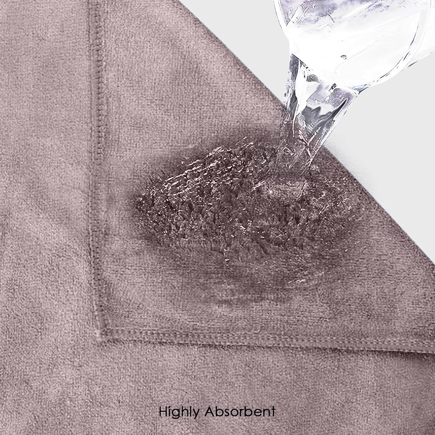 Housse Premium Microfiber Face Towel 1700 Gsm | Korean Beauty Ultra Absorbent, Odour-Free, Quick Dry Face Towel (Pack Of 12) - Atmosphere Gray