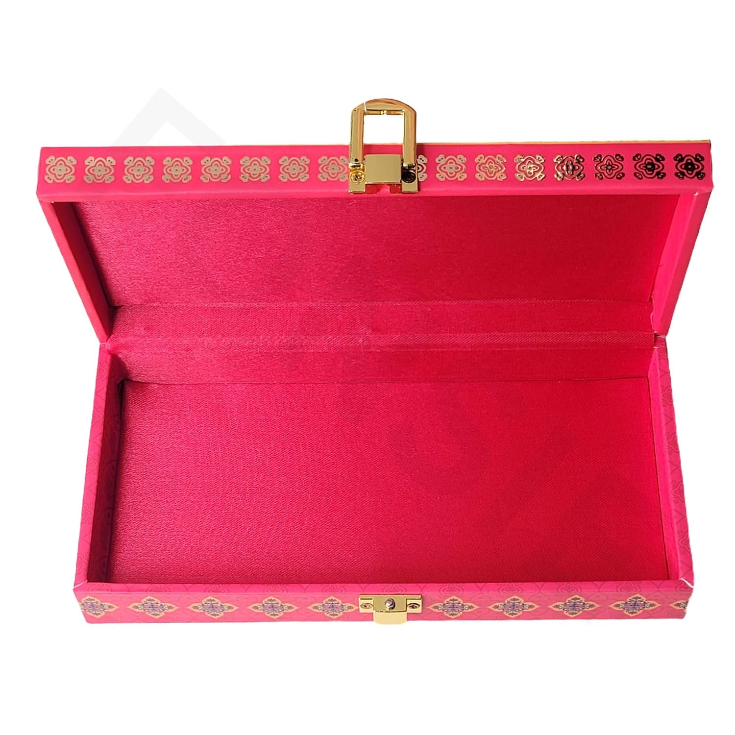 Fancy Shagun Cash Box Or Gaddi Box For Gifting Money On Wedding, New Born Baby, Ring Ceremony Pattern1pc, Material - Wood, Colour - Red