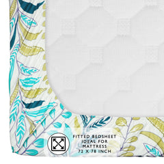Fitted Bedsheets King Size With 2 Pillow Cover - 72 X 78 Inches, Multicolor | All Around Elastic Bedsheet - Crafted From Soft, Breathable Fabric