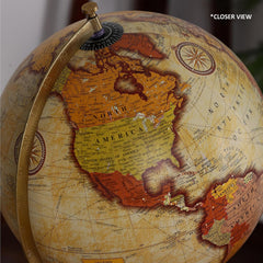 Rotating World Educational Globe 12 Inch With Metal Stand For Show Piece For Office Decor, Study Table Decor, Birthday, Party Gifts & Anniversary, Pack Of 1