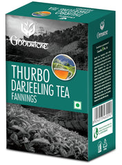 Goodricke Thurbo Fanning Darjeeling Tea - 250gm, 8.8 Ounce | Premium Black Tea With Long Lasting Taste & Aroma - 100% Pure & Original Loose Leaves Chai | Single Estate Whole Leaf Tea - Low Caffeine
