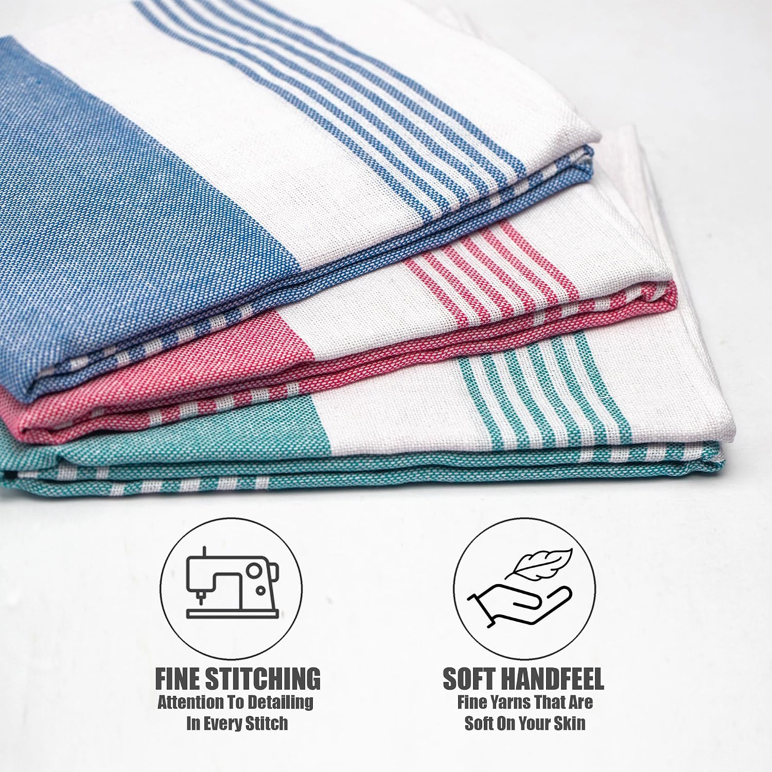 Yatta 100% Cotton Bath Towels 400 Gsm | Quick-Dry High Absorbency Travel Towels For Men & Women (Pack Of 3)- Multicolor