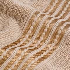 Micro Cotton Remy Basel Luxury Terry Cotton Bath Towel 550 Gsm | Super Comfortable 100% Long Staple Cotton Bath Towel (Apricot)