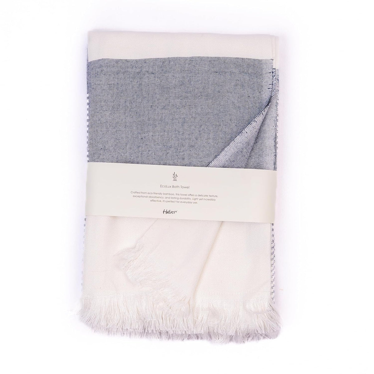 Haber 100% Bamboo Large Bath Towel 240 Gsm | Ultra Soft, Light Weight & Quick Dry Bath Towel For Travel, Gym, Beach, Pool & Yoga (Cobalt Blue)