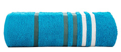 Casa Copenhagen Egyptian Cotton Exotic 1 Pcs Large Bath Towel 500 Gsm (Teal Blue)