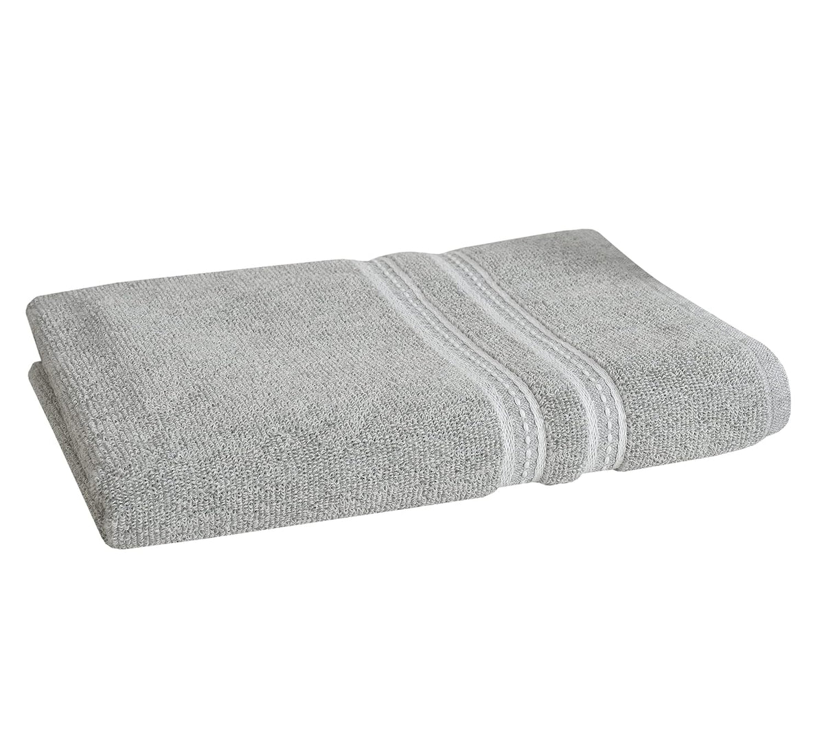 Cotton Bolls Polycotton Large Size Terry Cotton Bath Towel 400 Gsm (Light Grey)
