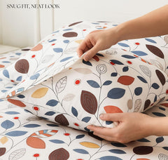 100% Cotton Double Bed Bedsheet Set With 2 Pillow Covers - 90 X 90 Inches, Multicolor | Soft Touch 144 Thread Count Soft & Breathable & Wrinkle Free
