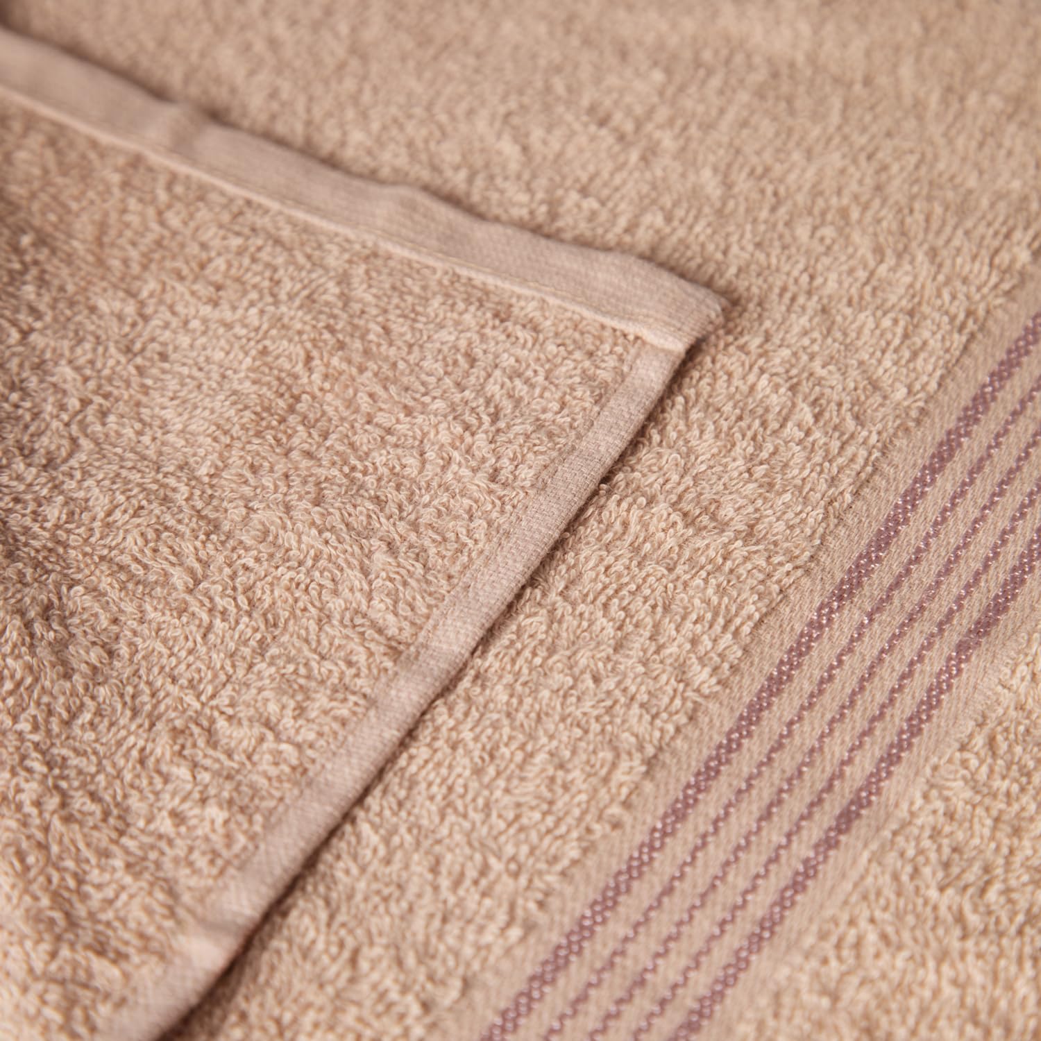 Kopa By Bianca 100% Cotton Soft Terry Face Towel 400 Gsm (Taupe) -Pack Of 8