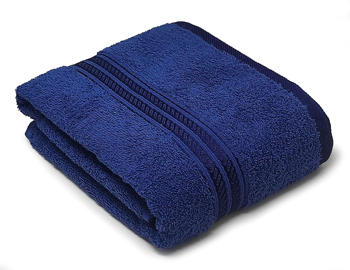 Lukzer Soft 100% Cotton Light Weight Super Absorbant Bath Towel 600 Gsm (Blue)