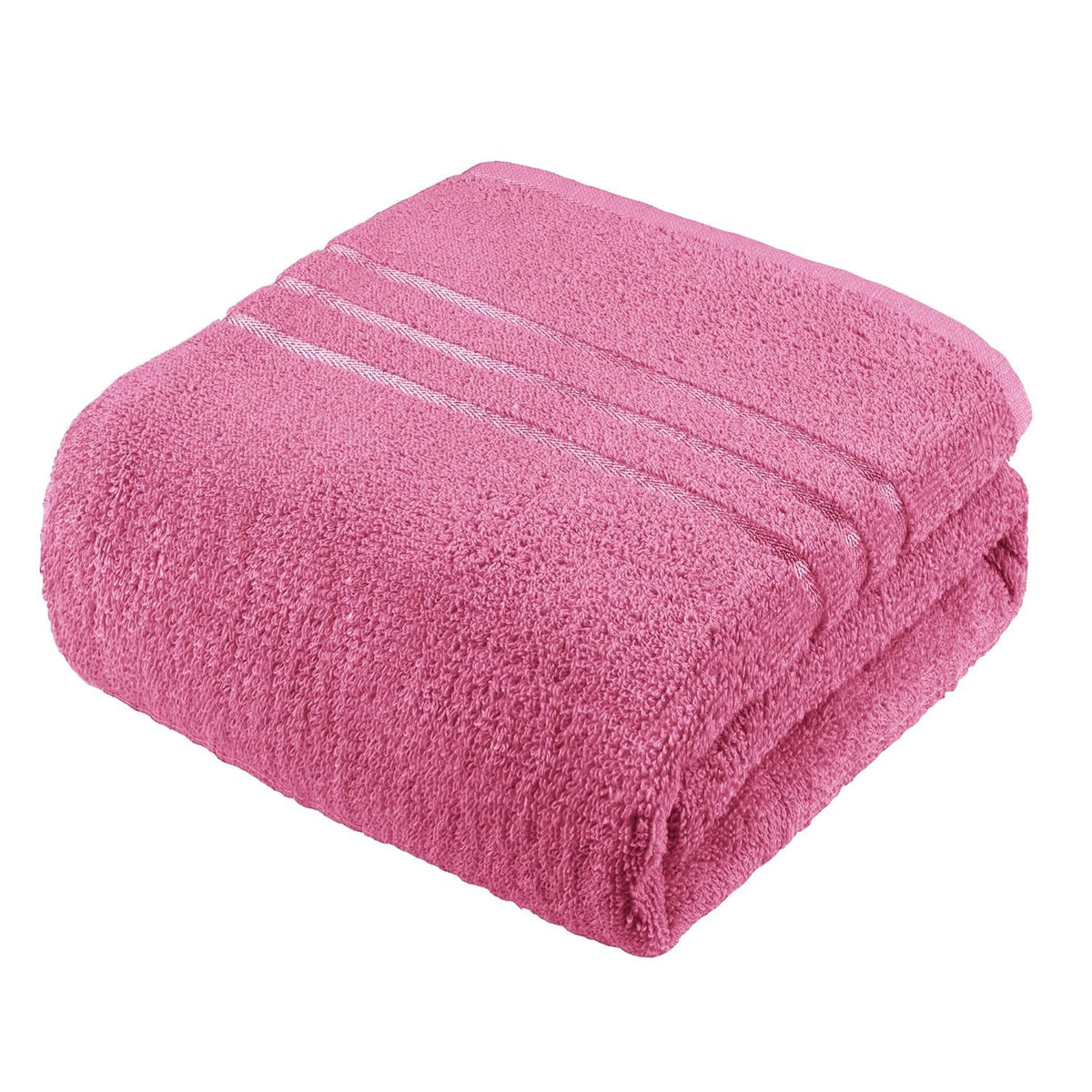 T Trendy Mart Bath Towel Large Size 450 Gsm | Quick Dry 100% Cotton Bath Towels For Men, Women & Kids (Pink)