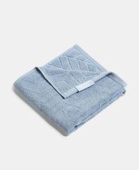 Jockey T202 Men'S Cotton Terry Ultra Soft & Durable Patterned Hand Towel 400 Gsm - Pack Of 2 (Dusty Blue)