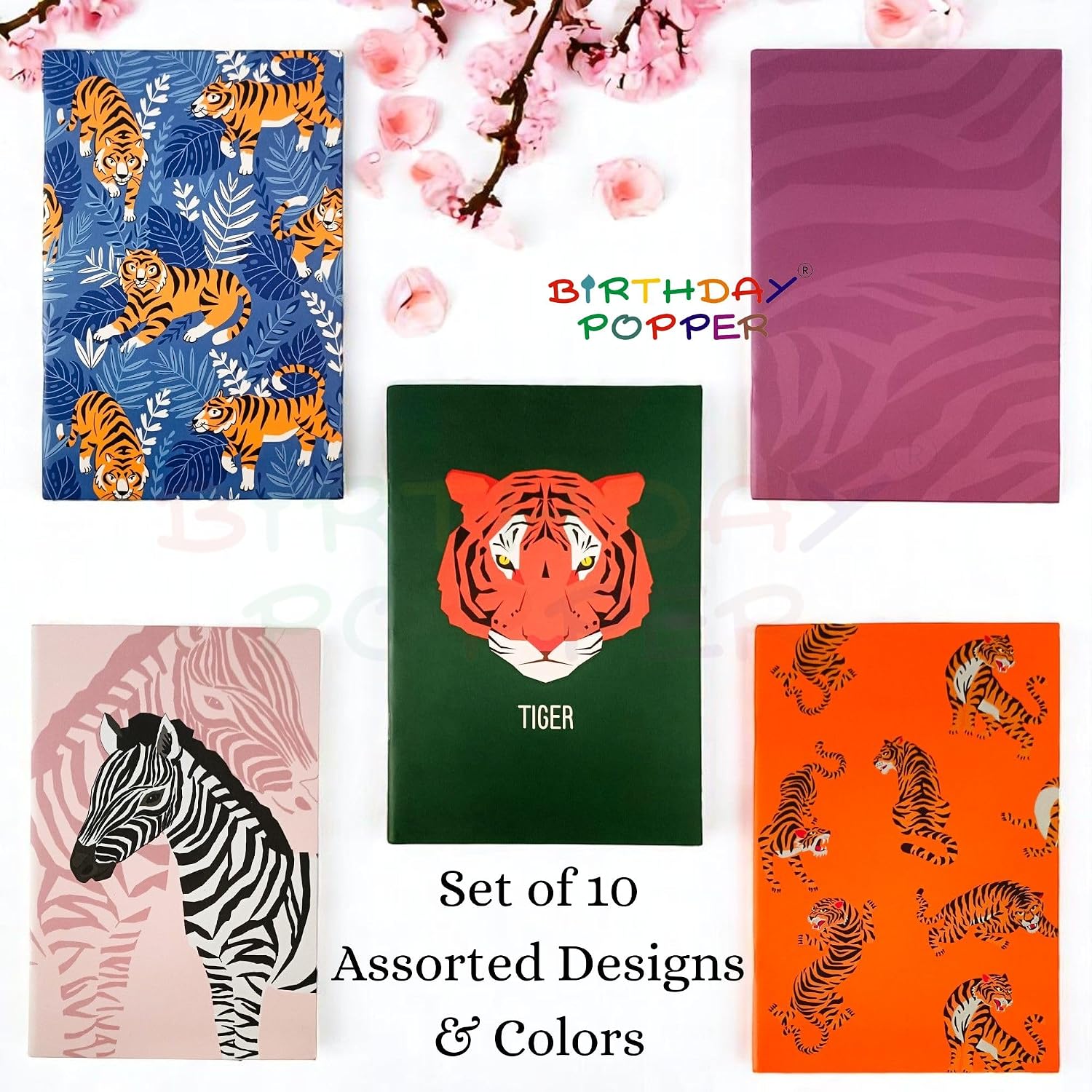 Animal-Themed Kids Notebooks As Birthday Return Gifts - Ruled 64 Pages, A5 Size, Pack Of 10