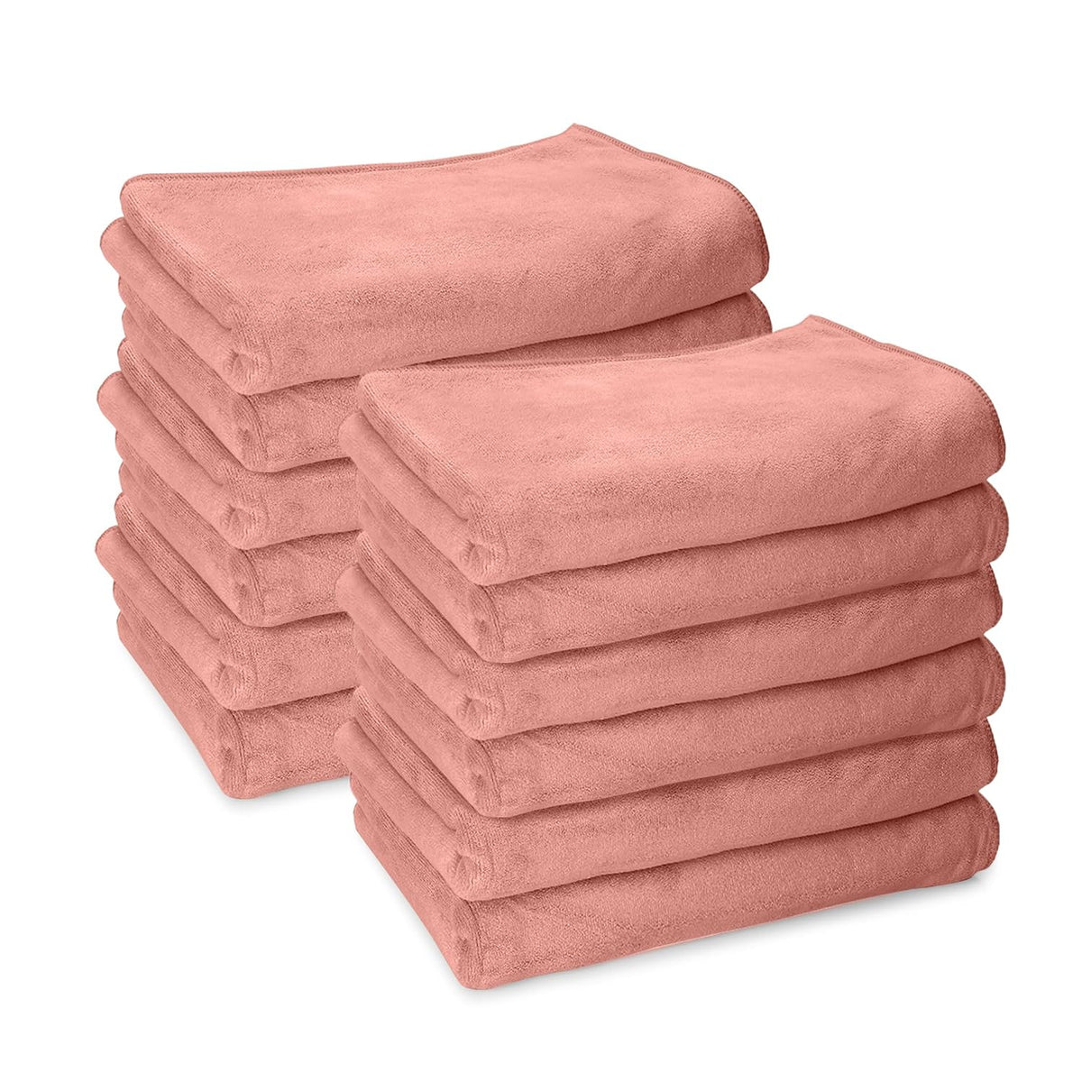 Housse Premium Microfiber Face Towel 1700 Gsm | Korean Beauty Ultra Absorbent, Odour-Free, Quick Dry Face Towel (Pack Of 12) - Desert Sand