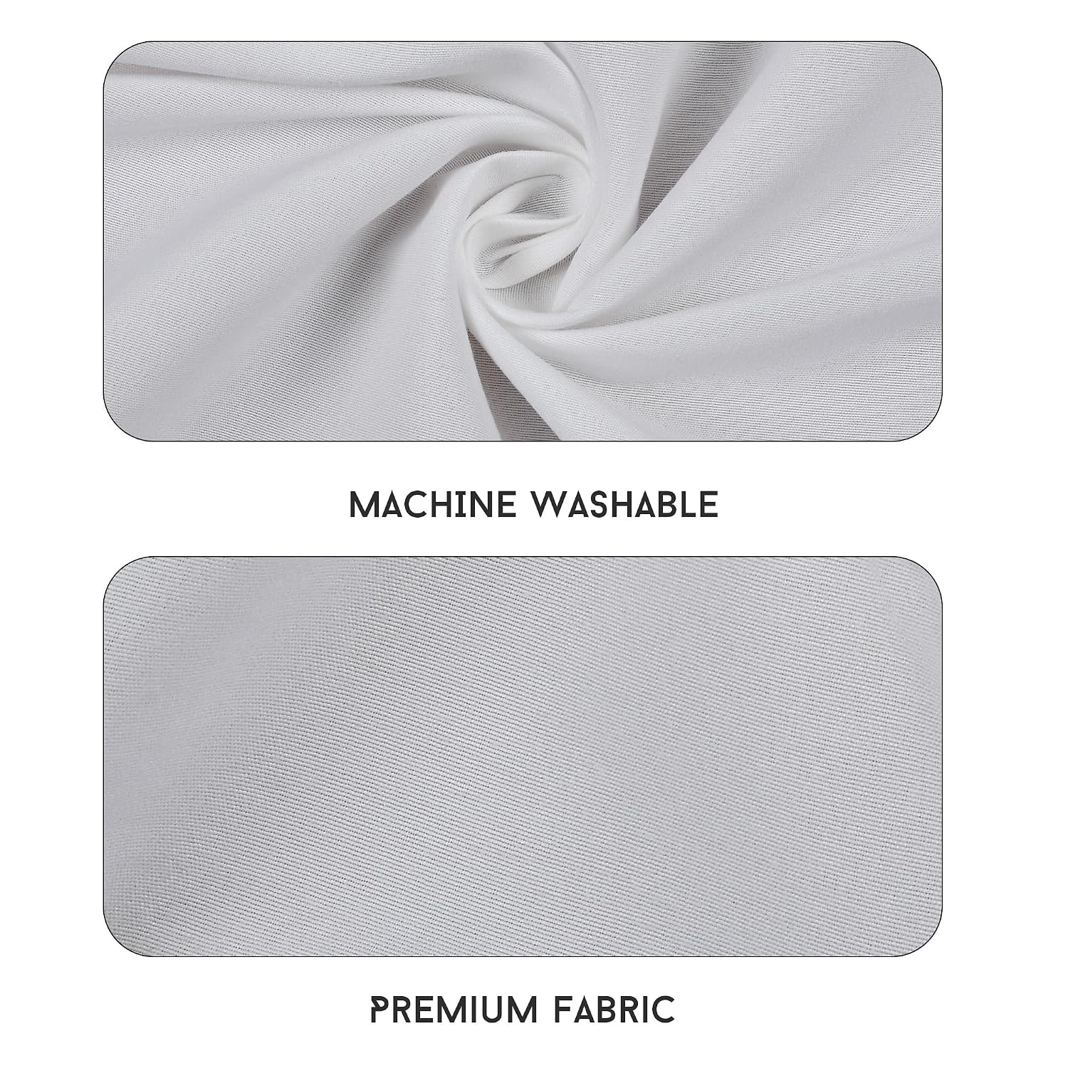 Queen Size Solid Plain Bedsheet Set Includes 2 Pillow Covers - 90 X 95 Inches, White | Exceptional Softness & Breathability | Premium Microfiber Material