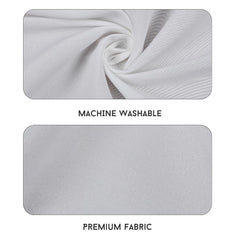 Queen Size Solid Plain Bedsheet Set Includes 2 Pillow Covers - 90 X 95 Inches, White | Exceptional Softness & Breathability | Premium Microfiber Material