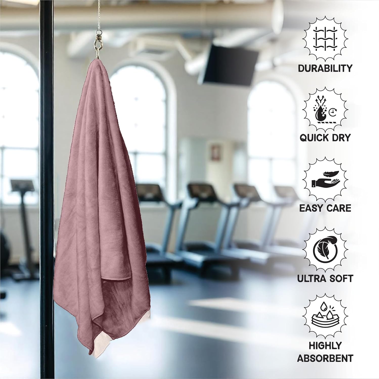 Housse Premium Microfiber Bath Towel 550 Gsm | Extra Large Quick Dry Towels Super Soft Plush | Ultra Absorbent For Home, Swimming, Sports, Travel (Antler)