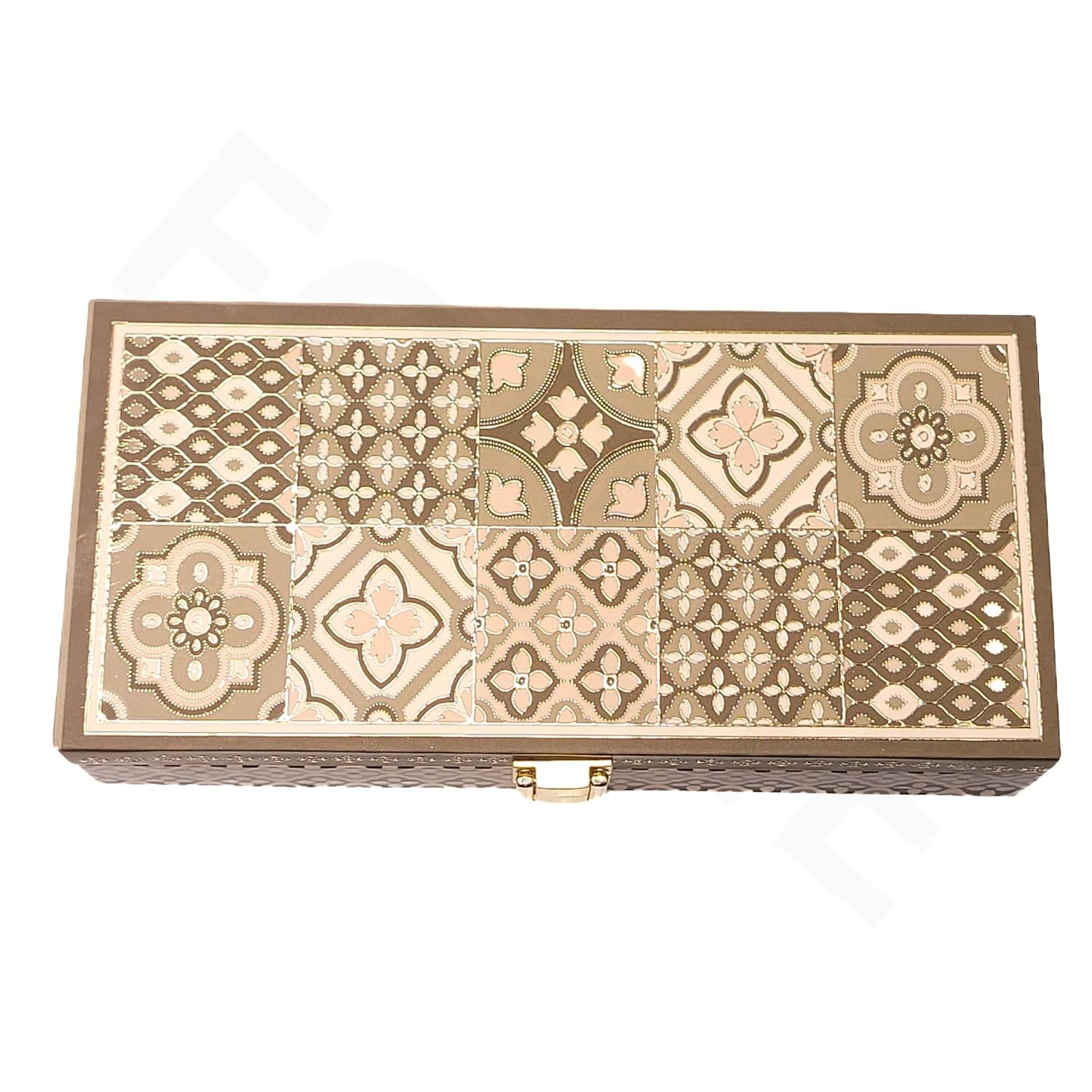 Fancy Shagun Cash Box Or Gaddi Box For Gifting Money On Wedding, New Born Baby, Ring Ceremony Pattern1pc, Material - Wood, Colour - Mahendi