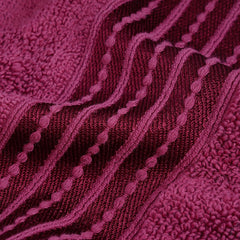 Micro Cotton Remy Basel Luxury Terry Cotton Bath Towel 550 Gsm | Super Comfortable 100% Long Staple Cotton Bath Towel (Marron)