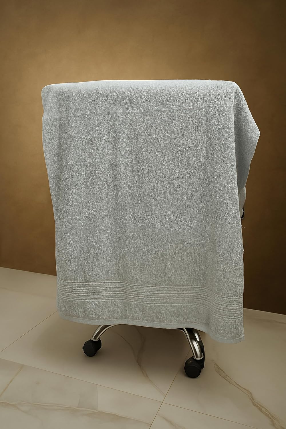 Siya Fashion Cotton Bath Towel 500 Gsm | Ultra Soft Absorbent Quick Dry Lightweight & Durable Fabric Perfect For Home, Gym, Travel & Everyday Use (Grey)