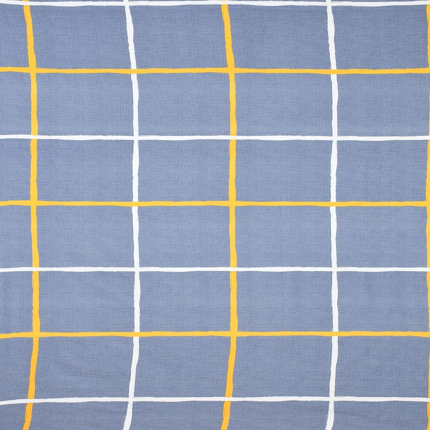 Printed Double Bedsheet With 2 Pillow Cover - 72 X 78 X 6 Inches, Grey | All Around Elastic Fitted Bedsheet | Super Soft Polycotton With 200 Thread Count