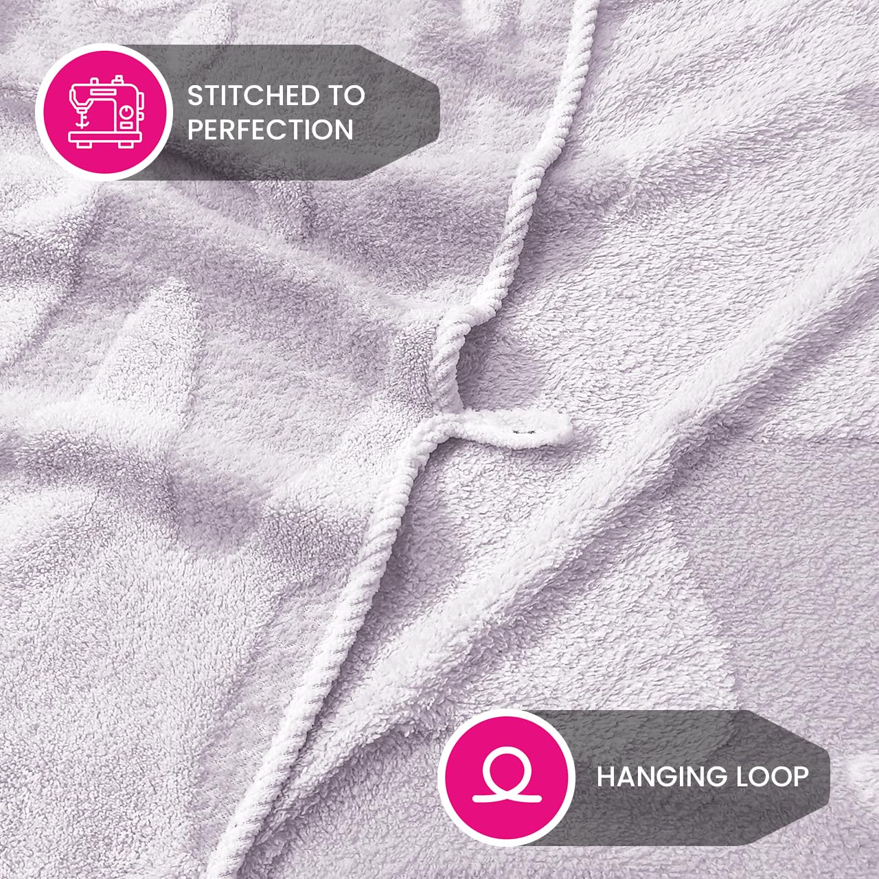 Enrich Homes Bath Towels 550 Gsm | For Women Large Size Absorbent Microfiber Bath Towel 2x Softer Than Cotton Towels (Light Lavender)
