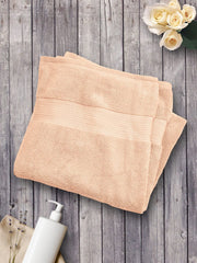 Bombay Dyeing Super Ultrx Zero Twist Plain Dyed Cotton Bath Towel 650 Gsm (Peach)