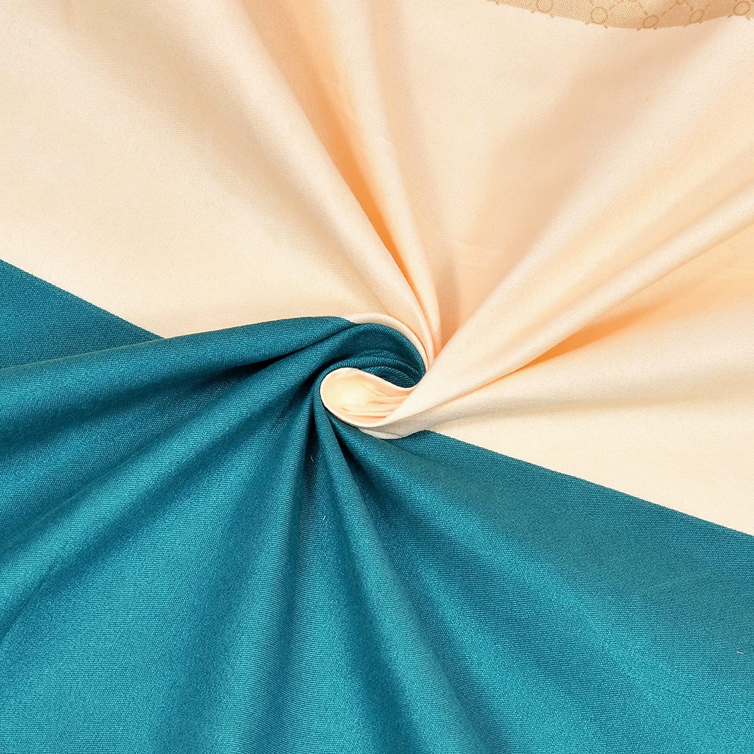 1 Single Glace Cotton Flat Bedsheet With 1 Pillow Cover & Single Comforter - 60 X 90 Inches, Multicolor | Soft & Durable For Everyday Use - All Season Comfort