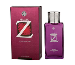 JD International Magic Z Apparel Unisex Perfume With Long Lasting Fragrance - 100ml, 3.4 Fl.oz. | Perfume For Men & Women