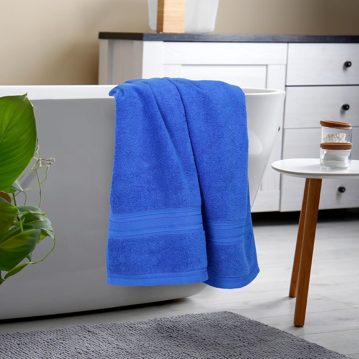 Mytrident Cotton Bath Towel 700 Gsm | For Men & Women Classic Towel 100% Cotton Bath Towel (Palace Blue)