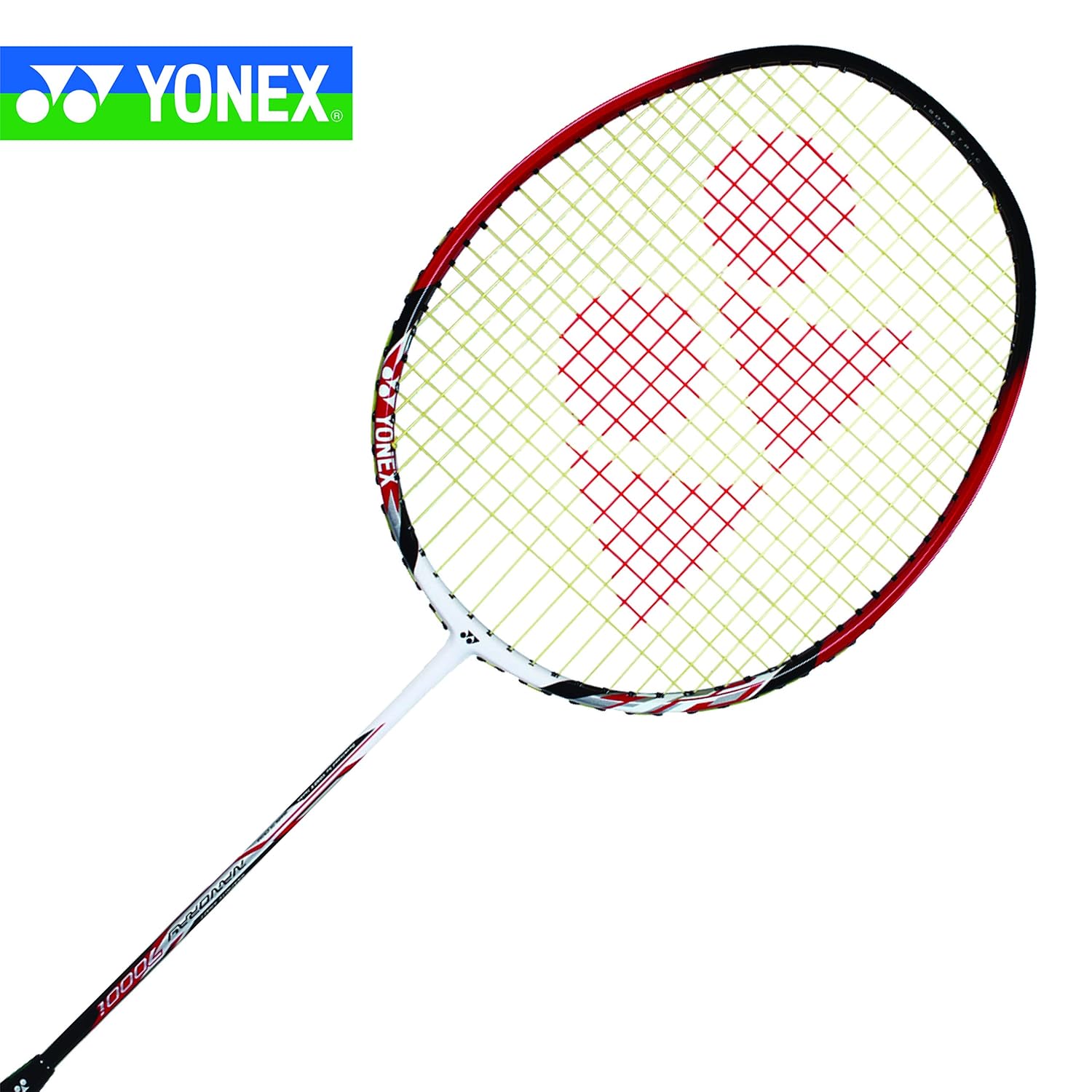 Yonex NANORAY 7000 G4 - 2U Aluminum Badminton Racquet With Full Cover, Colour - Red, Grip Size - G4