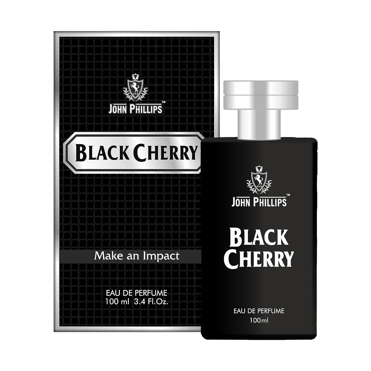 John Phillips Luxury Black Cherry Eau De Parfum & Wi-fi Eau De Parfum 100ml 3.4 Fl.oz. Each Pack Of 2 For Unisex