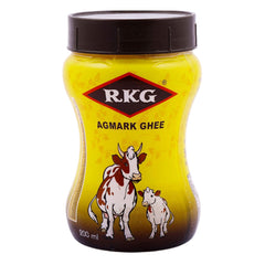 Organic Pure Agmark Ghee By RKG | Nutrient Rich Taste & Aroma Desi Pure Ghee Perfect For Boost Strength | (200ml) 6.7 Ounce | Plastic Bottle