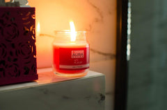 ROSE FRESH ROSES CUT FRAGRANCE JAR CANDLE | PARAFFIN WAX | PERFECT GIFT FOR LOVE