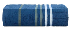 Casa Copenhagen Egyptian Cotton Exotic 1 Pcs Large Bath Towel 520 Gsm (Navy)