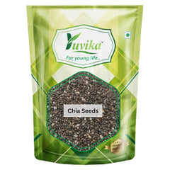 Yuvika Chia Seeds Omega 3 Anti Oxidant Gluten Free Salvia Hispanica, Loaded With Antioxidants | 400gm 0.8lbs