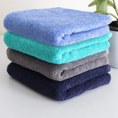 Heelium Bamboo Hand Towel 800 Gsm | Ultra Absorbent & Anti-Bacterial 3x Softer Than Cotton Towels (Blue, Grey, Teal, Iris)- Pack Of 4