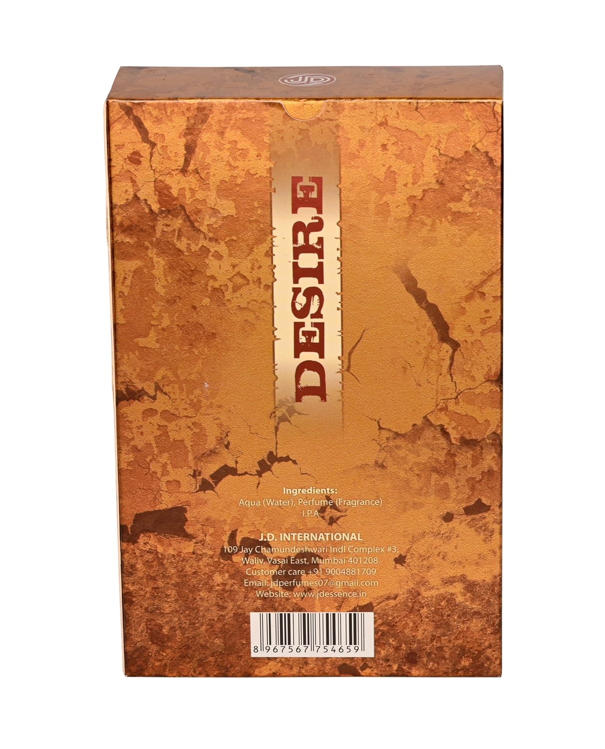 JD International Desire Apparel Unisex Perfume With Long Lasting Fragrance - 100ml, 3.4 Fl.oz. | Unisex Perfume