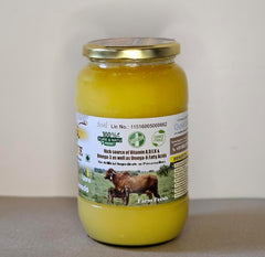 100% Pure Gir Cow'S Pure Desi Ghee By Al Qusai | Good Source Of Energy & Nutrients Healthy Desi Ghee Perfect For Baking | (1 Litr) 33.8 Ounce | Jar Pack