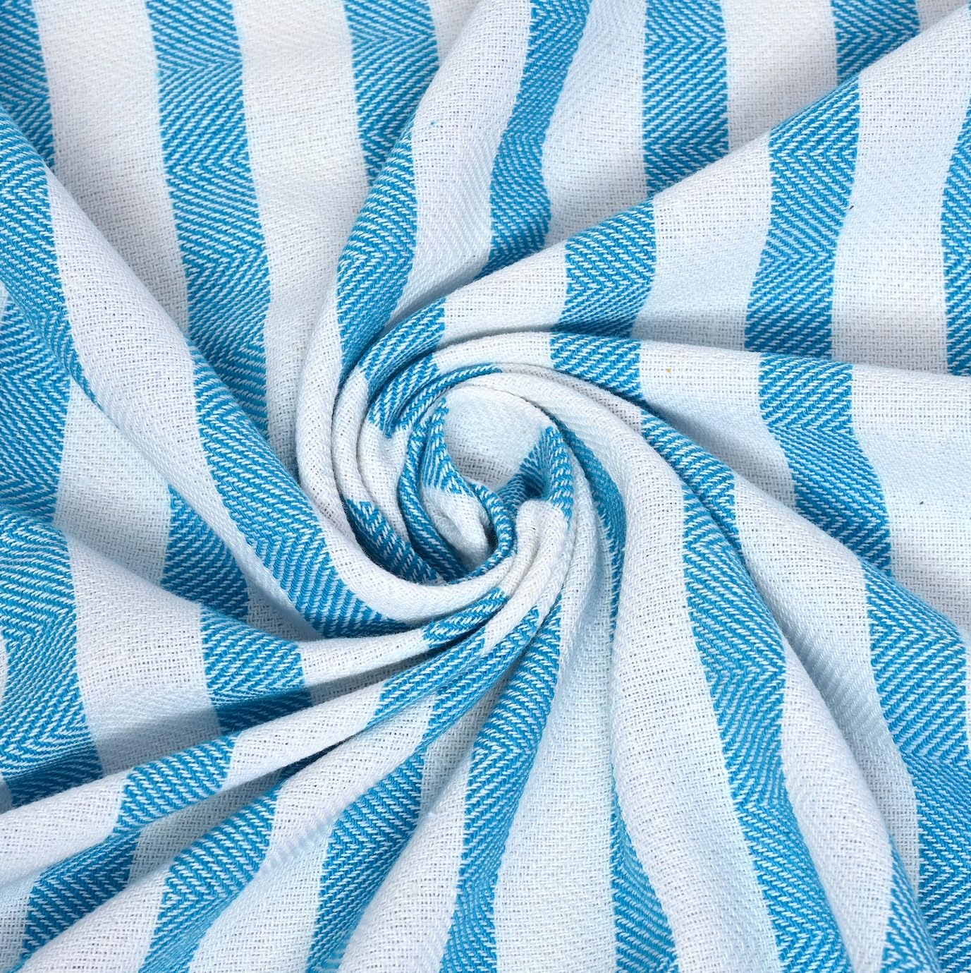 Patvy Bath Towels 490 Gsm | Light Weight Turkish Style Stripe Bath Towels For Men & Women Large Size (Rose & Teal Blue)- Pack Of 2