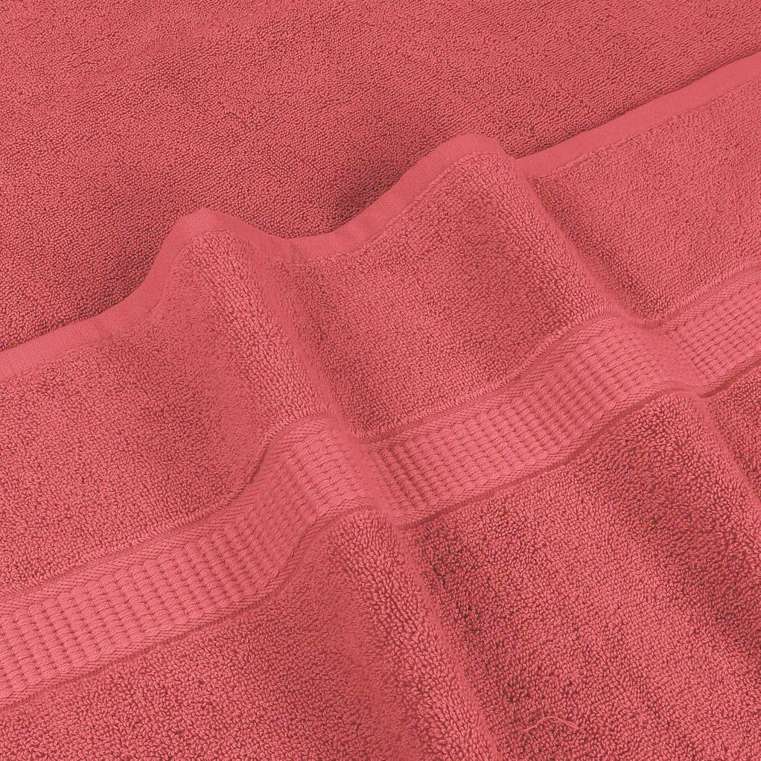 Rewop Microfiber Bath Towels 600 Gsm | Large Size-Super Soft Coral Fleece Bathing Towel With Hook Quick Dry Super Absorbent-Bath Towel For Men & Women (Red)