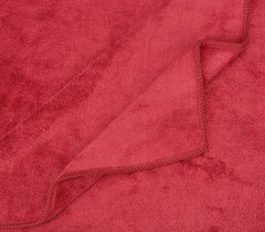 Black Gold The Finer Touch Microfiber 1 Bath Towel, 2 Hand Towels & 2 Washcloth (Maroon) - Set Of 5