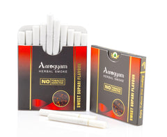 Aarogyam Herbals 100% Tobacco & Nicotine Free Cigarette For Relieve Stress & Mood Enhance Product For Smokers - 10 Sticks In Each Packet Aarogyam Herbals 100% Tobacco & Nicotine Free