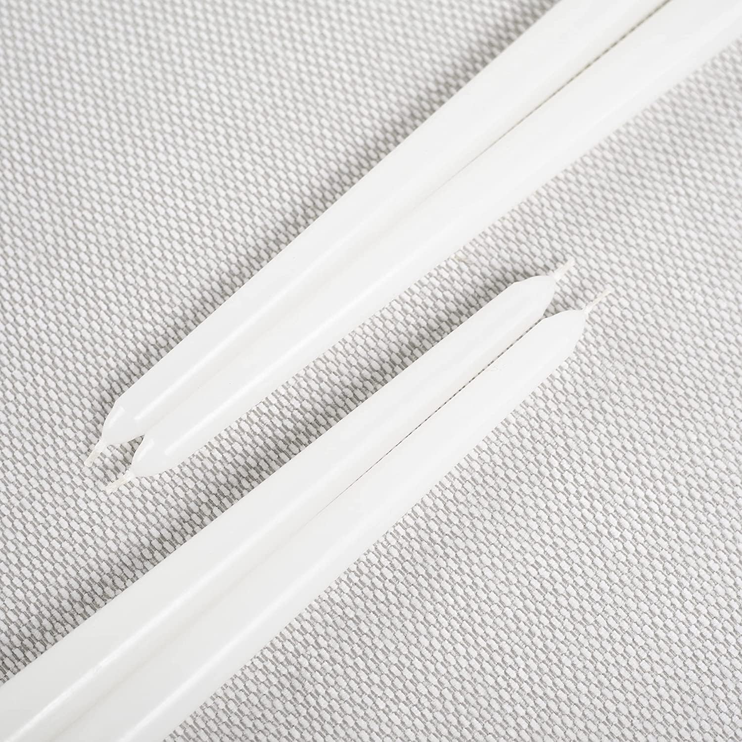 WHITE TAPER CANDLES PACK OF 4 | PERFECT FOR CANDLIGHT DINNER CELEBRATE CANDLES