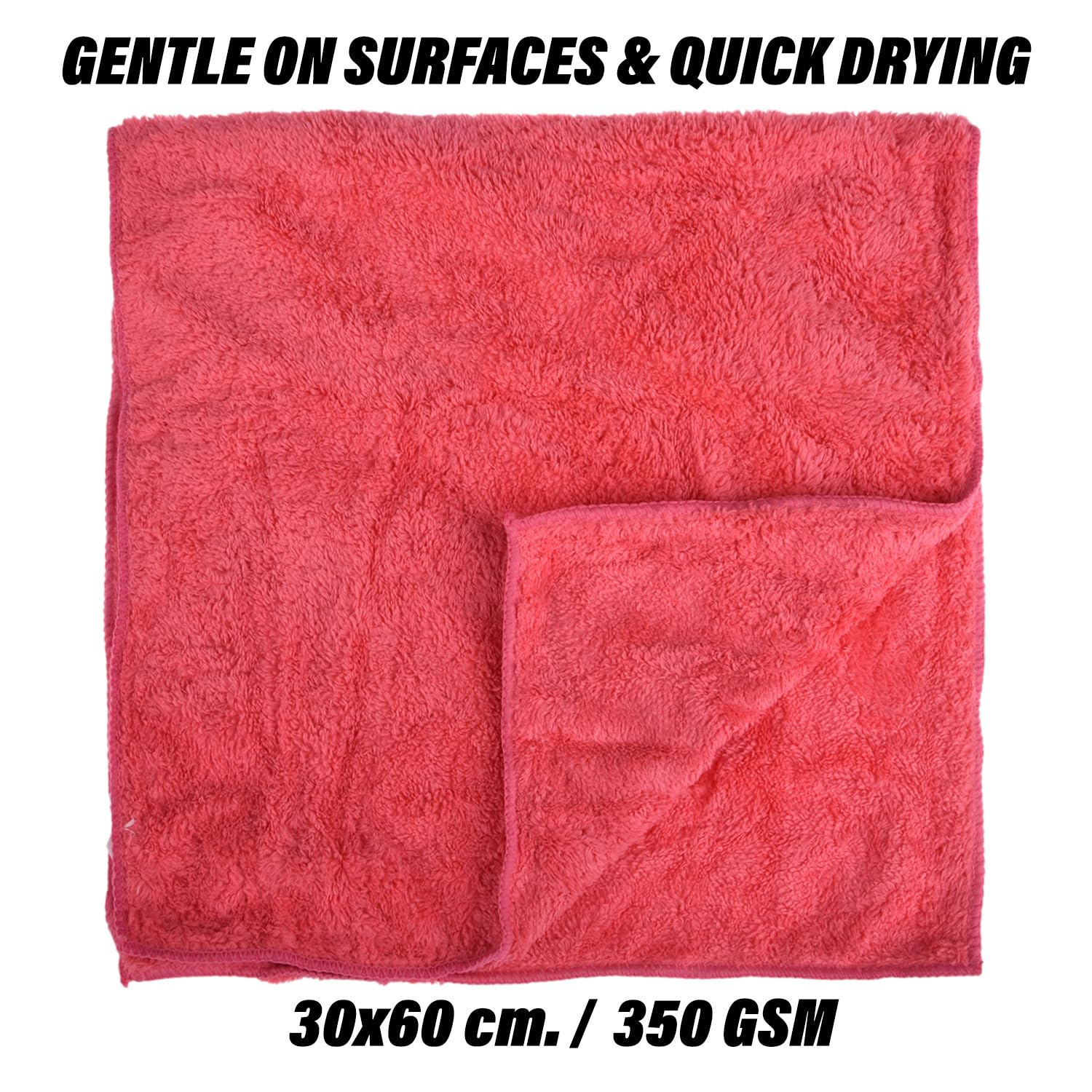 Kuber Industries Cleaning Towel 150 Gsm | Reusable Cleaning Cloths For Kitchen, Duster, Cleaning Towel (Dark Pink) Pack Of 1