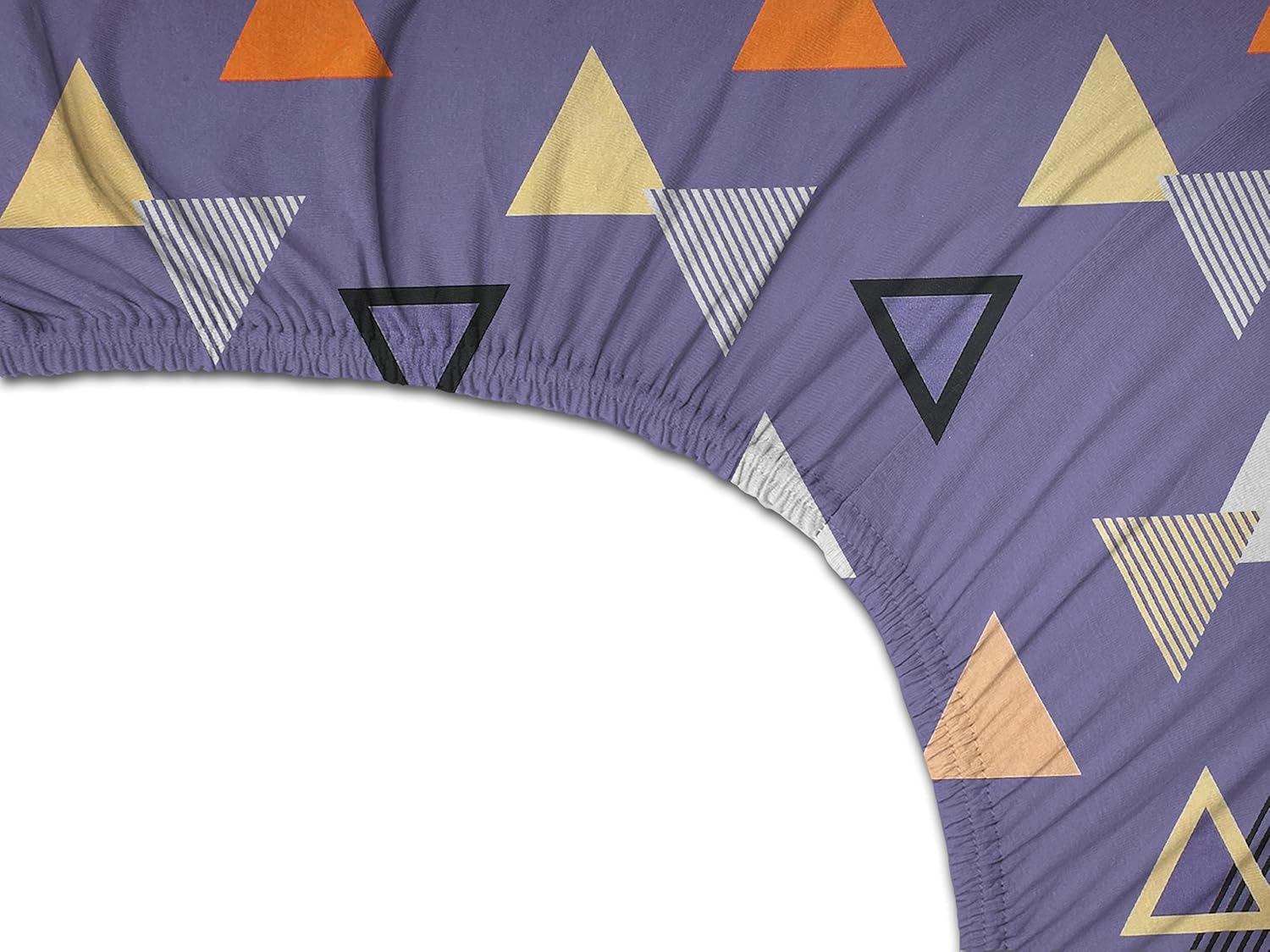 100% Cotton Double Bedsheets With 2 Pillow Covers - 72 X 78 +10 Inches, Multicolor | All Around Elastic Super Soft Breathable & Wrinkle Free